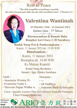 Valentina Wantinah first banner