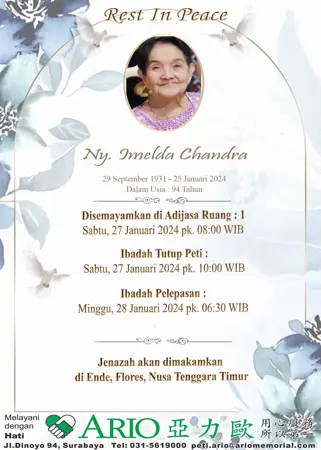 Imelda Chandra first banner