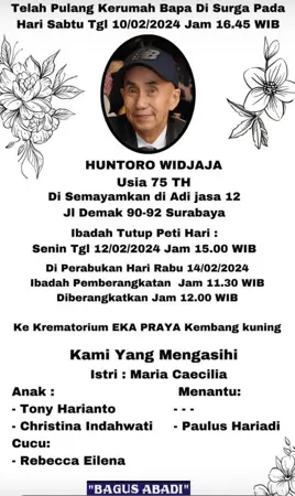 Huntoro Widjaja first banner