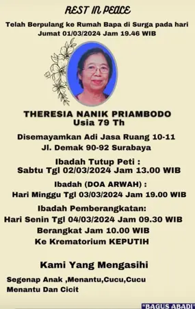 Theresia Nanik Priambodo first banner