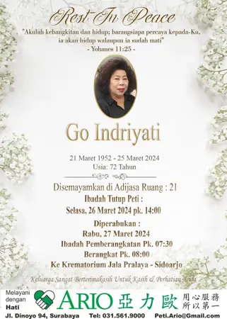 Go Indriyati first banner