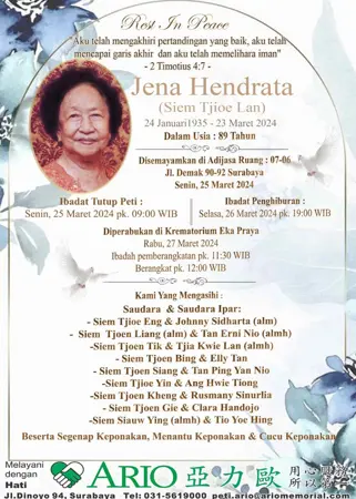 Jena Hendrata first banner