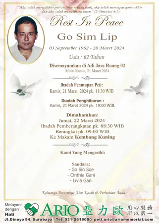 Go Sim Lip first banner