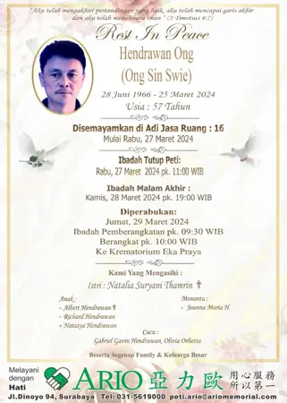 Hendrawan Ong first banner