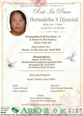 Bernadetha S. Djumiati first banner