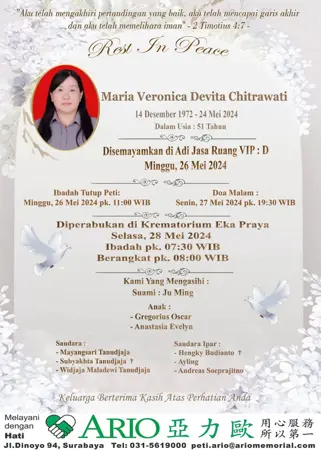 Maria Veronica Devita Chitrawati first banner