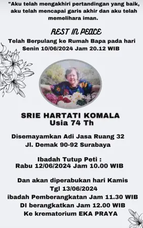 Srie Hartati Komala first banner