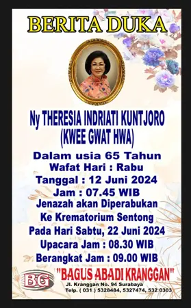 Ny. Theresia Indriati Kuntjoro first banner