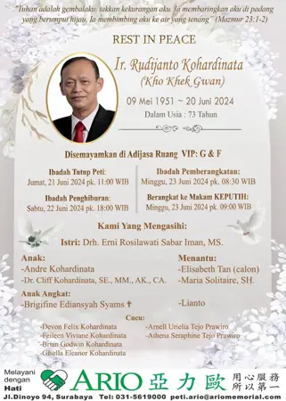 Ir. Rudijanto Kohardinata first banner
