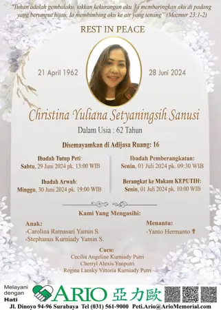 Christina Yuliana Setyaningsih Sanusi first banner