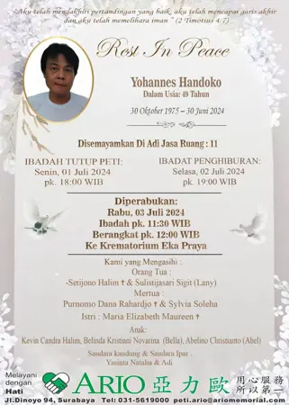 Yohanes Handoko first banner
