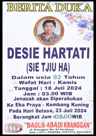 Desie Hartati first banner