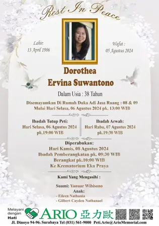 Dorothea Ervina Suwantono first banner