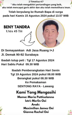 Beny Tandra first banner