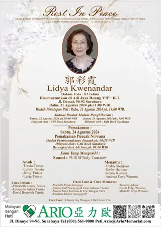 Lidya Kwenandar first banner