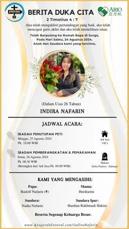 Indira Nafarin first banner