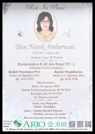 Tjioe Nanik Ambarwati first banner