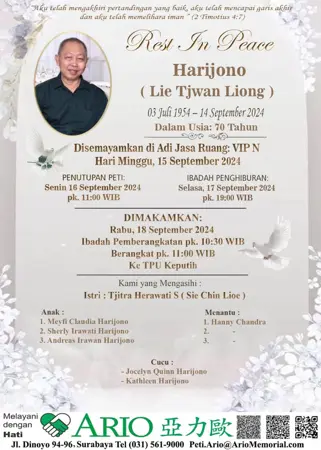 Harijono first banner