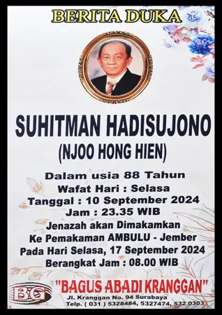 Suhitman Hadisujono first banner