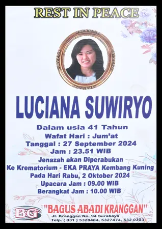 Luciana Suwiryo first banner