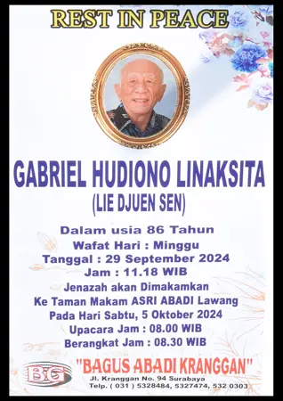 Gabriel Hudiono Linaksita first banner