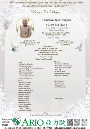 Fransisca Ratna Suryani first banner