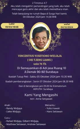 Vincentius Yosetiono Widjaja first banner