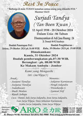 Surjadi Tandya first banner