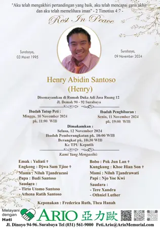 Henry Abidin Santoso first banner