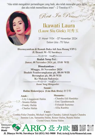 Ikawati Laura first banner