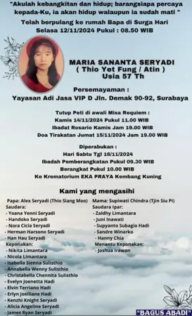 Maria Sananta Seryadi first banner