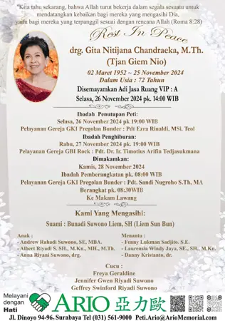drg. Gita Nitijana Chandraeka, M.Th. second banner