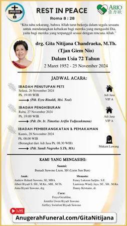 drg. Gita Nitijana Chandraeka, M.Th. first banner