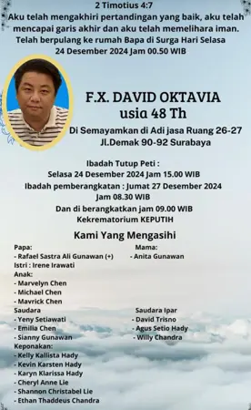 F.X. David Oktavia first banner