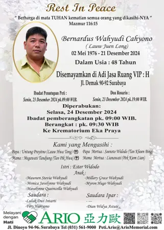 Bernardus Wahyudi Cahyono first banner