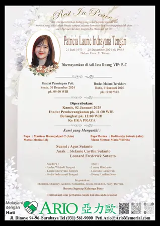 Patricia Laurie Indrayana Tengari first banner