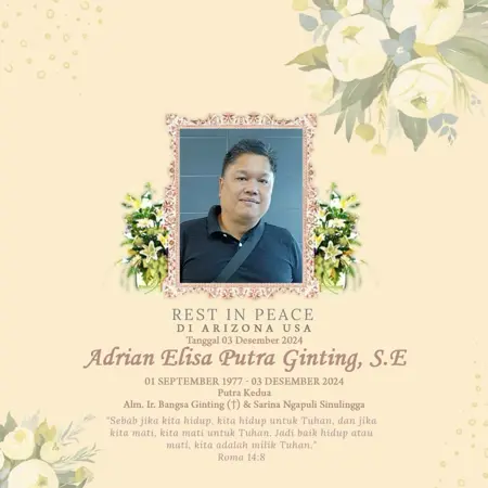 Adrian Elisa Putra Ginting, S.E second banner