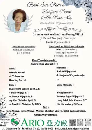 Harijani Kosasi first banner