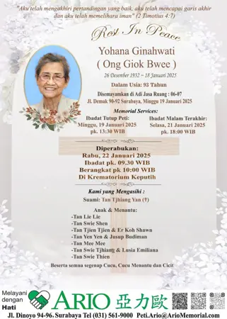 Yohana Ginahwati first banner