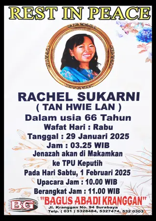 Rachel Sukarni first banner