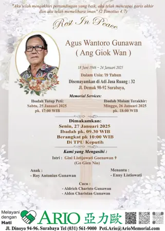 Agus Wantoro Gunawan first banner
