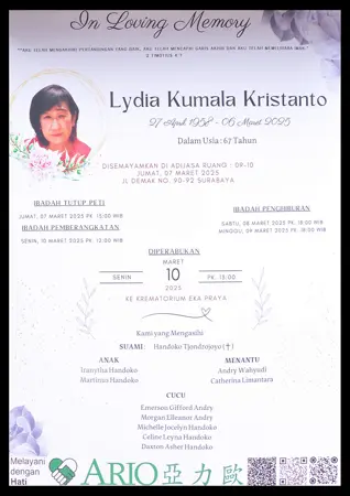 Lydia Kumala Kristanto first banner