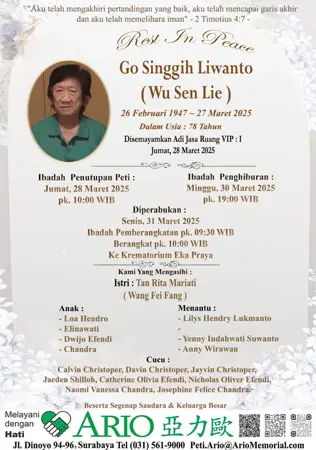 Go Singgih Liwanto first banner