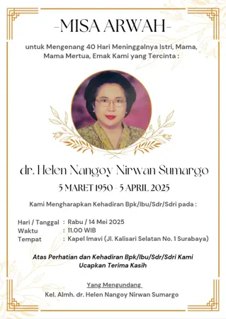 dr. Helen Nangoy Nirwan Sumargo first banner