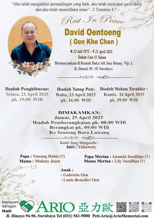 David Oentoeng first banner