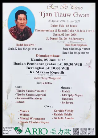 Tjan Tiauw Gwan first banner