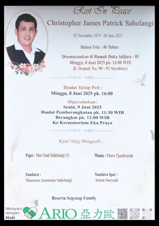 Christopher James Patrick Sahelangi first banner