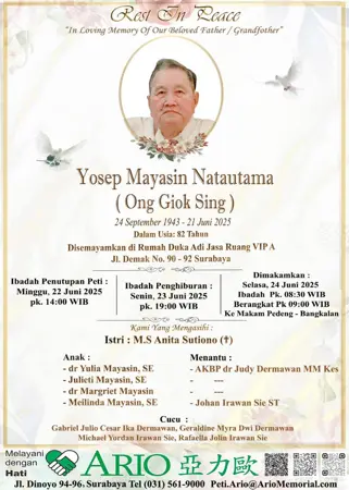 Yosep Mayasin Natautama first banner