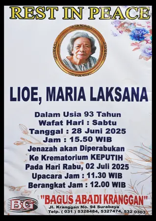 Lioe, Maria Laksana first banner