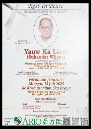 Yauw Ka Liem first banner